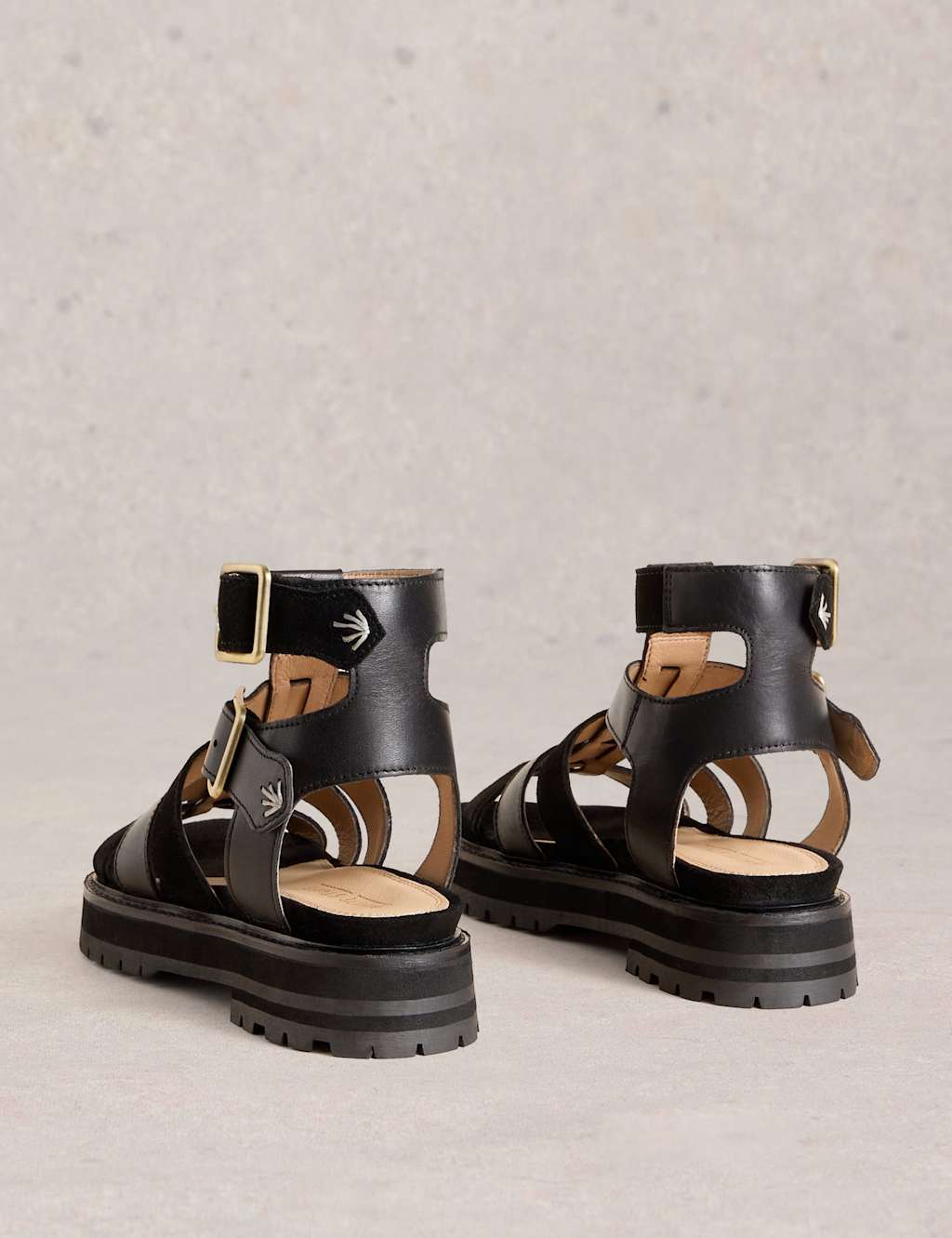 Leather Ankle Strap Flat Gladiator Sandals 4 of 4