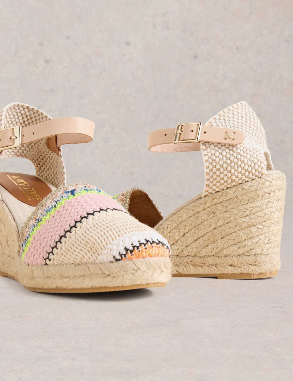 Leather Ankle Strap Wedge Espadrilles 4 of 4