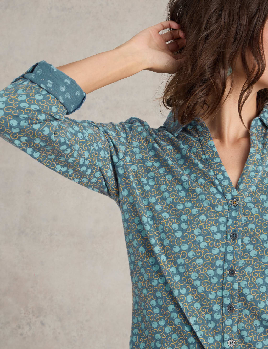 Pure Cotton Printed Collared Shirt 5 of 6
