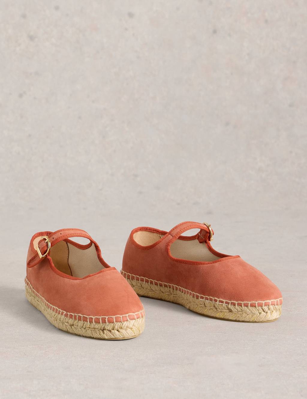 Suede Buckle Mary Jane Espadrilles 2 of 4