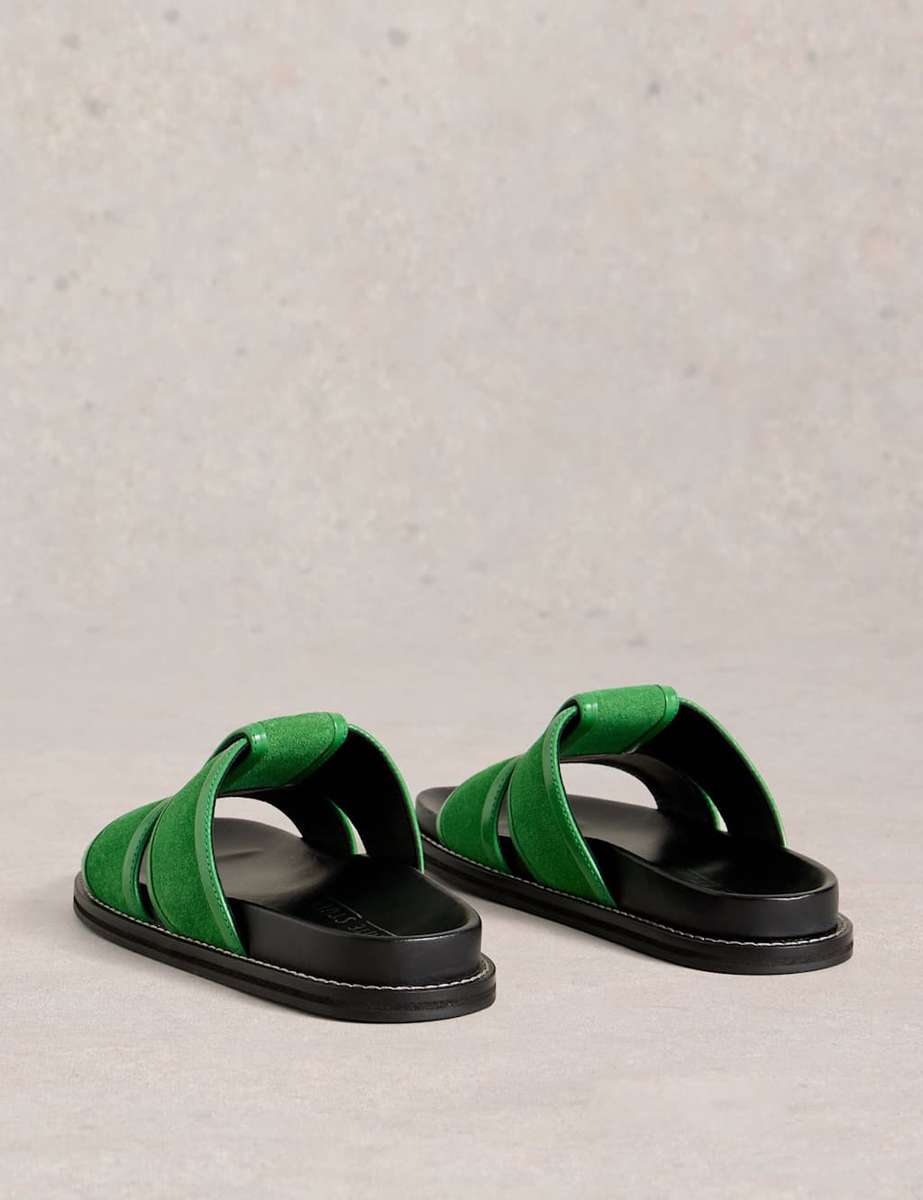 Suede Footbed Sliders 3 of 4