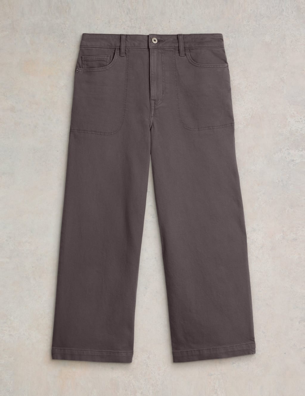 Mid Rise Wide Leg Cropped Jeans 2 of 6