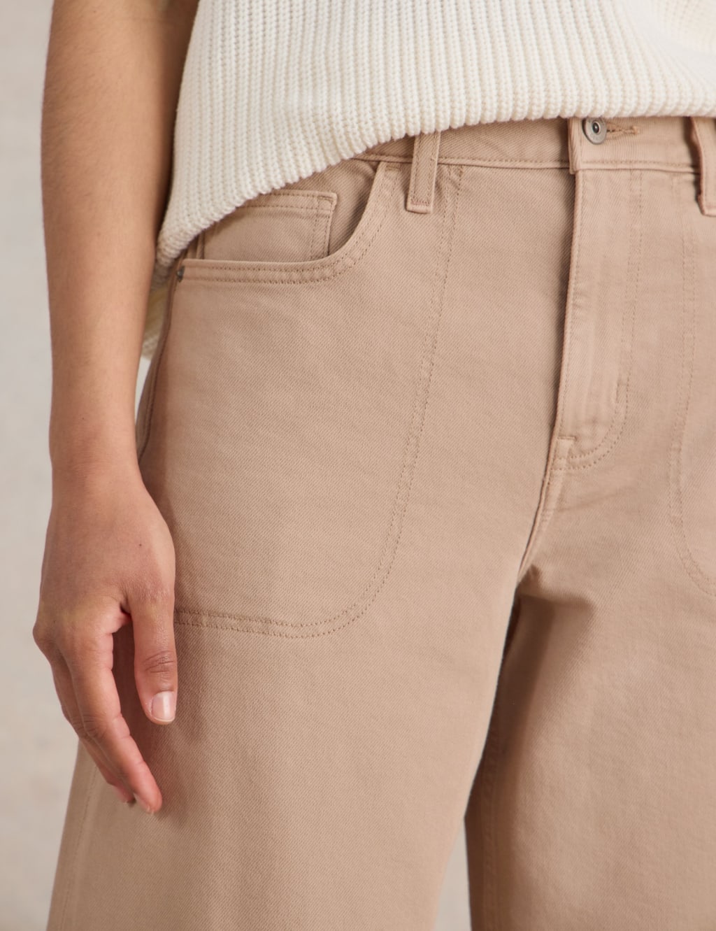 Mid Rise Wide Leg Cropped Jeans 5 of 6
