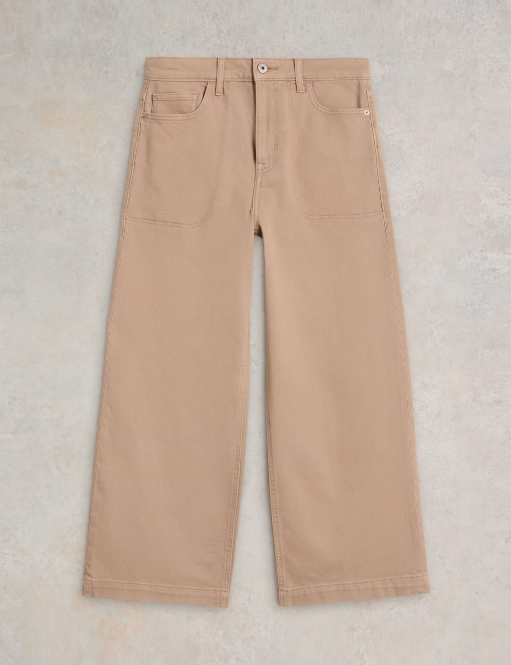 Mid Rise Wide Leg Cropped Jeans 2 of 6