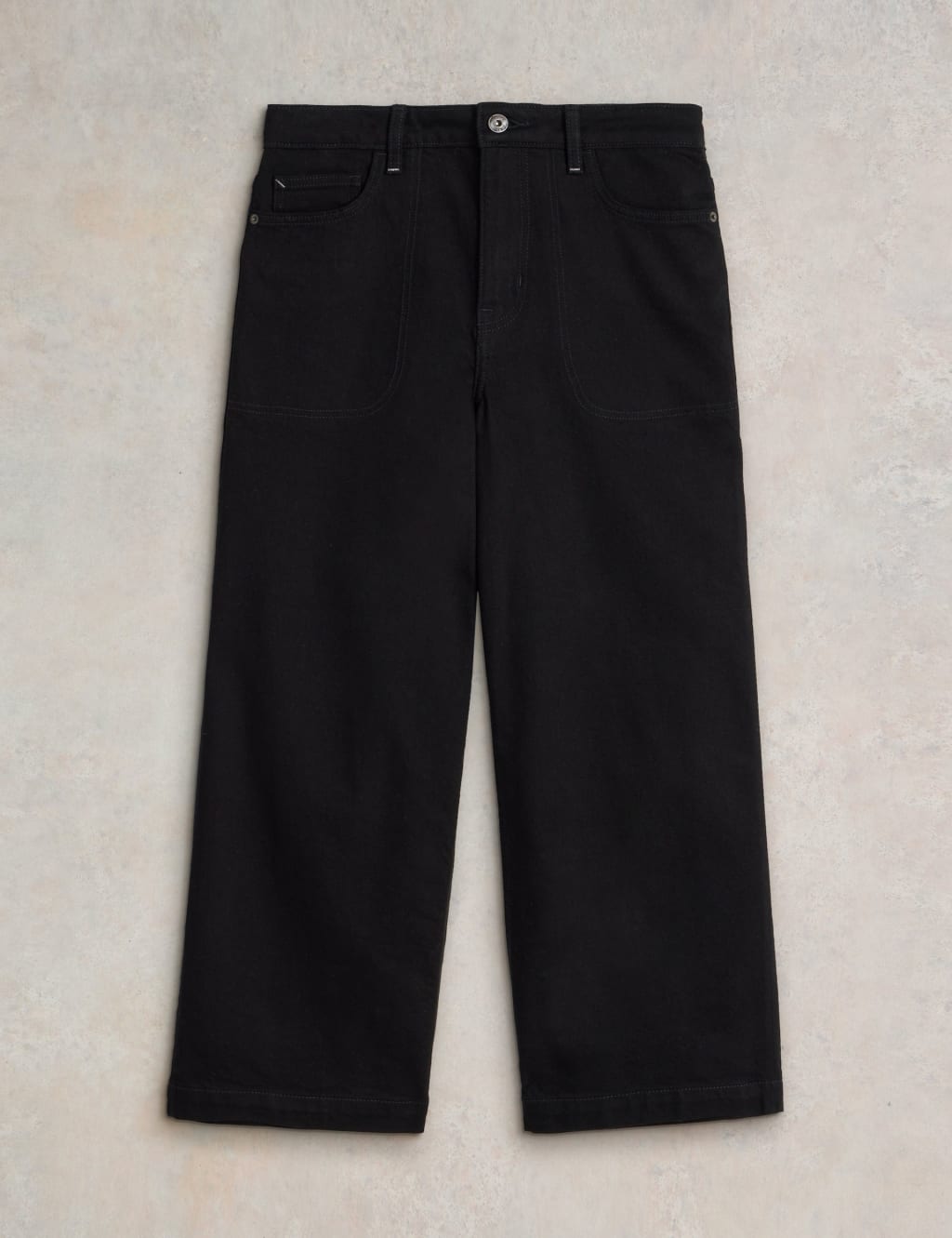 Mid Rise Wide Leg Cropped Jeans 2 of 6