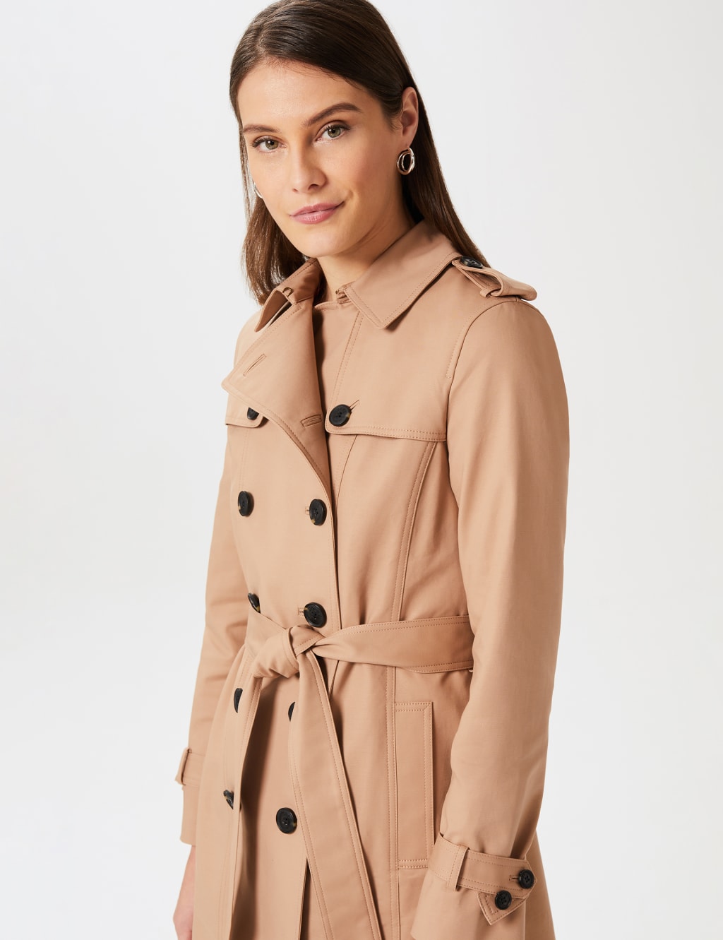 Saskia Water Resistant Belted Trench Coat