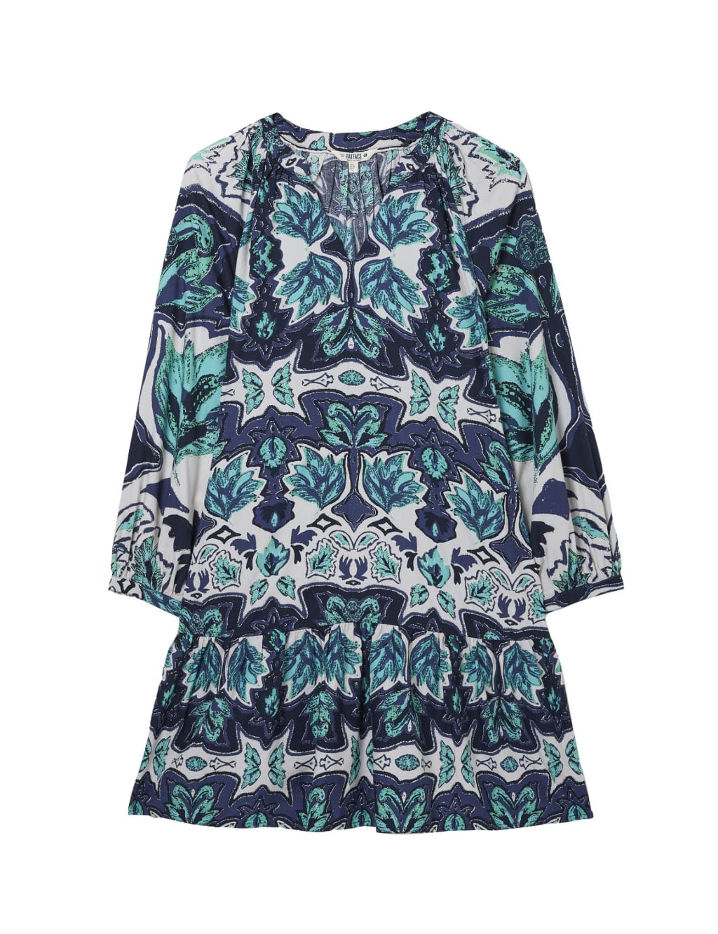 Cotton Rich Printed Mini Swing Dress 2 of 4