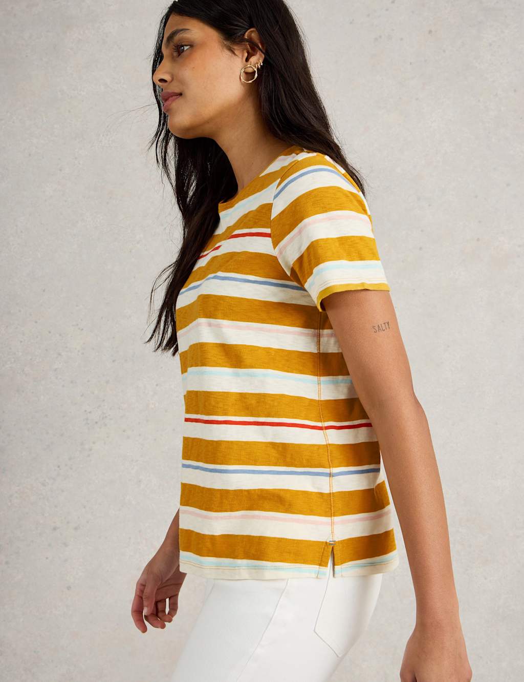 Pure Cotton Striped T-Shirt 5 of 6