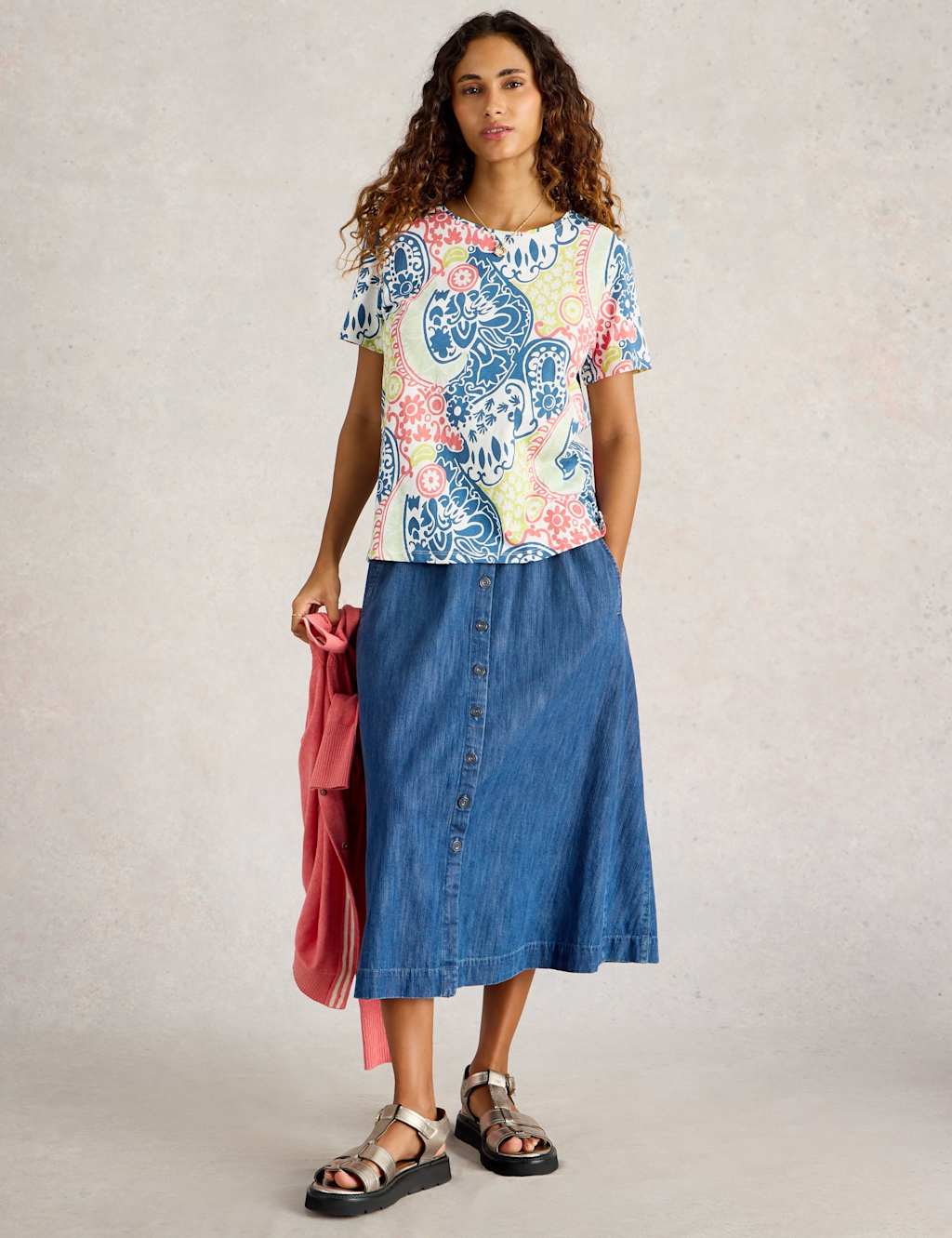 Pure Cotton Printed T-Shirt 3 of 6