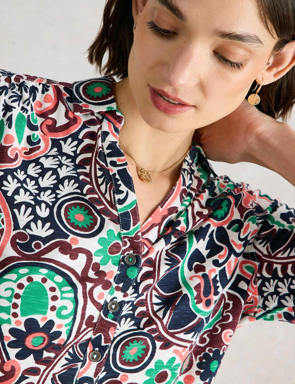 Pure Cotton Jersey Printed Shirt 5 of 6