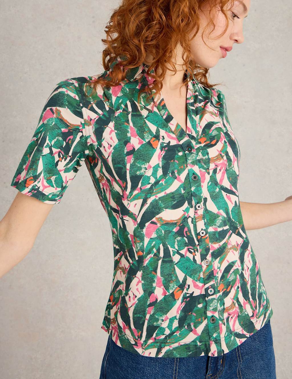Pure Cotton Jersey Printed Shirt 5 of 6