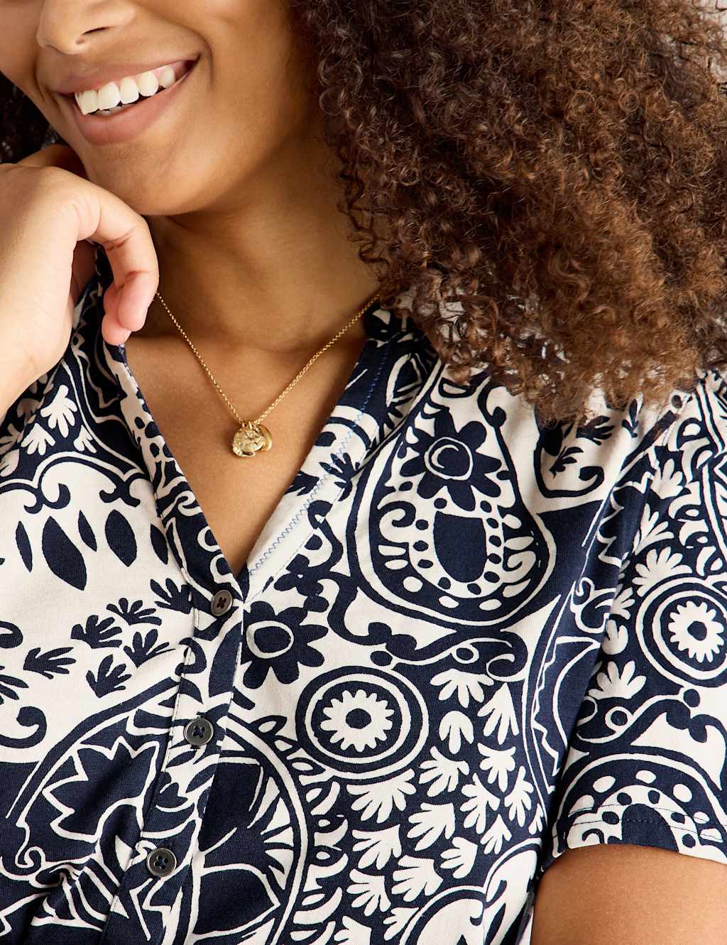 Pure Cotton Printed Collared Shirt 5 of 6