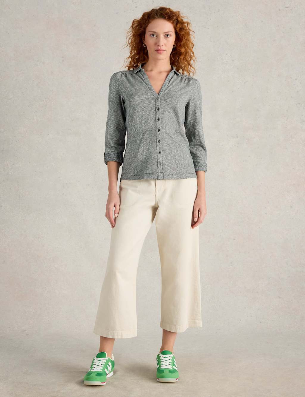 Pure Cotton Jersey Striped Shirt 3 of 6