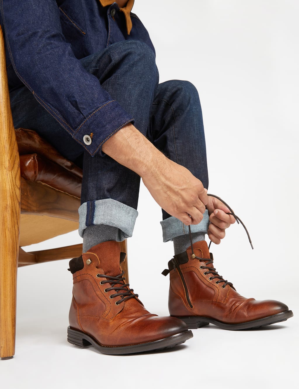 Leather Casual Boots 1 of 5