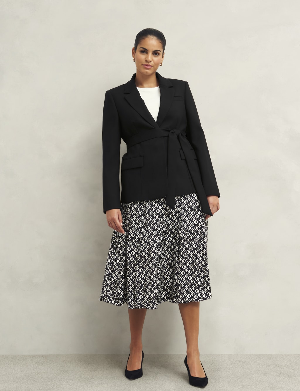 Printed Midi A-Line Skirt 7 of 11