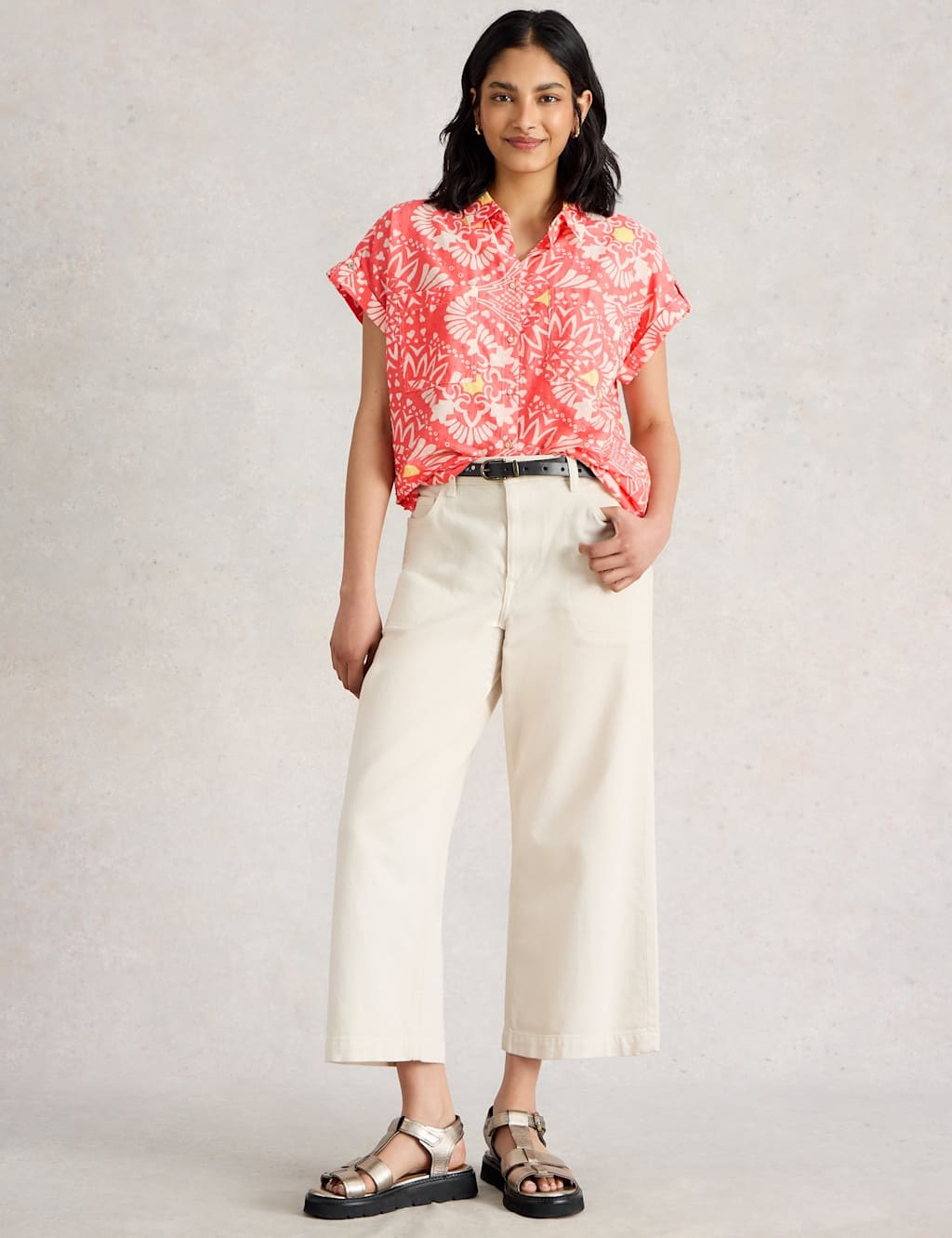 Pure Cotton Printed Button Through Shirt 3 of 6