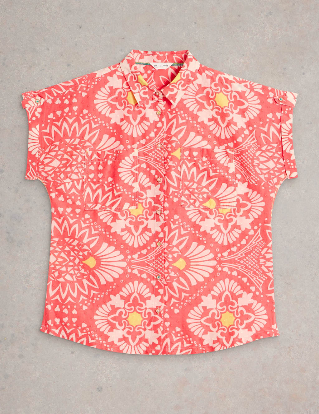 Pure Cotton Printed Button Through Shirt 2 of 6