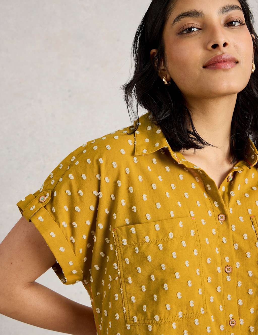 Pure Cotton Embroidered Shirt 4 of 4