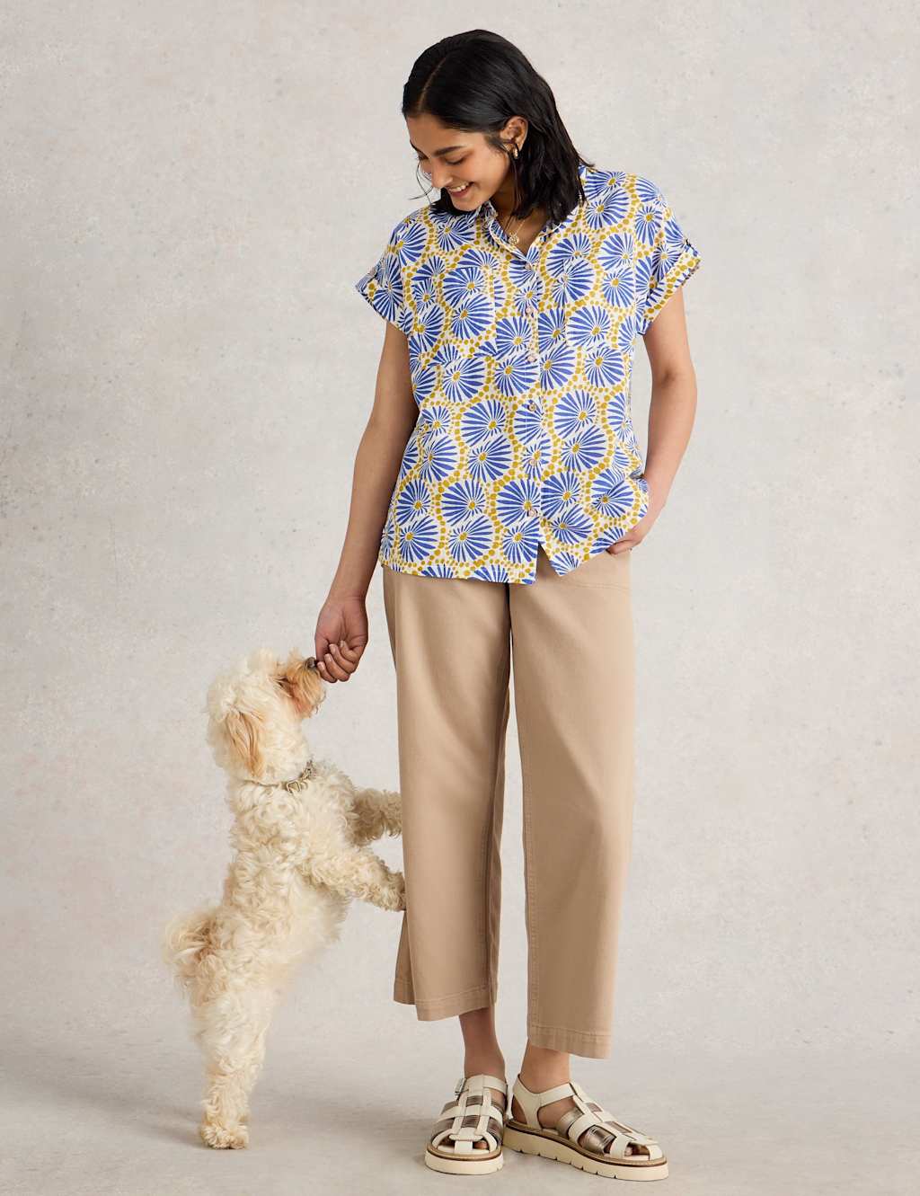 Pure Cotton Printed Button Through Shirt 3 of 6