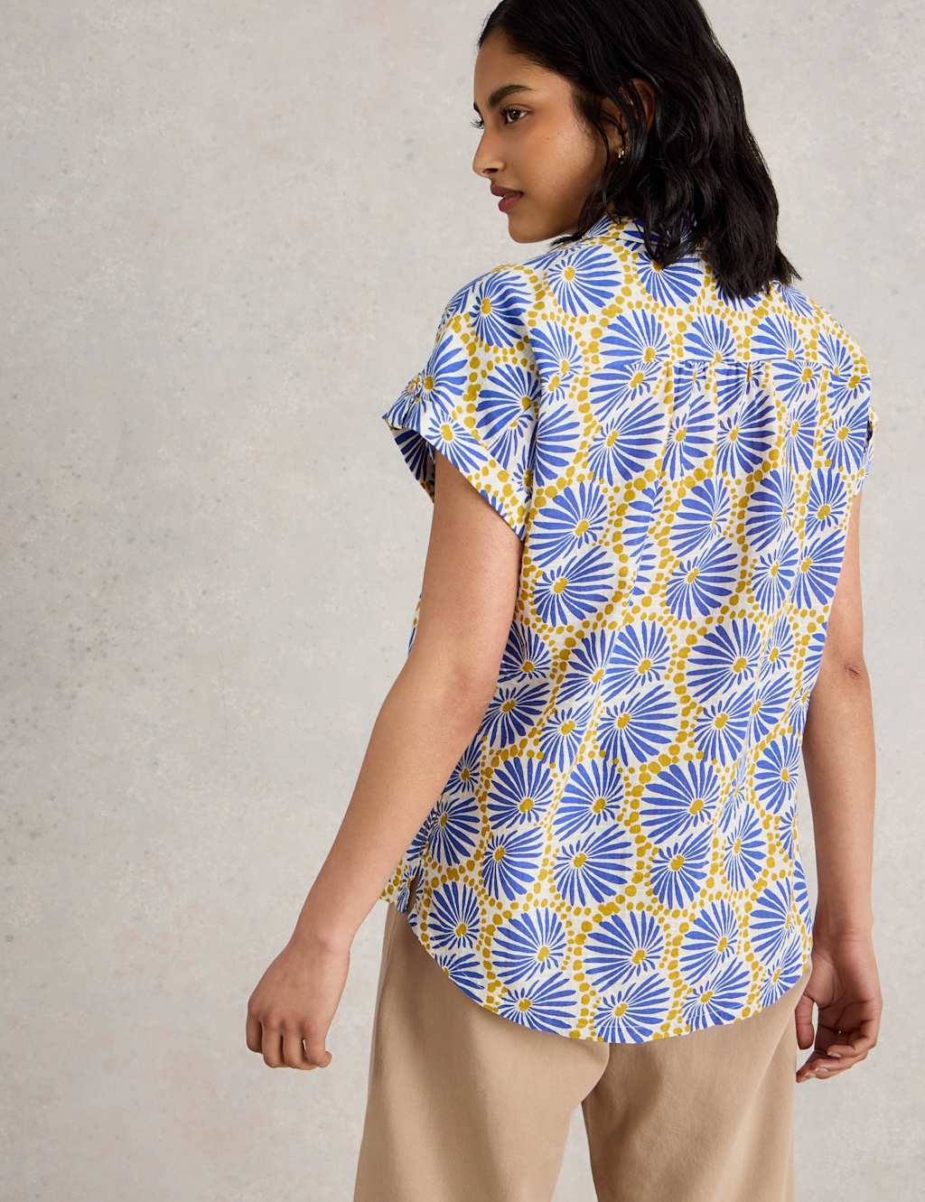 Pure Cotton Printed Button Through Shirt 4 of 6