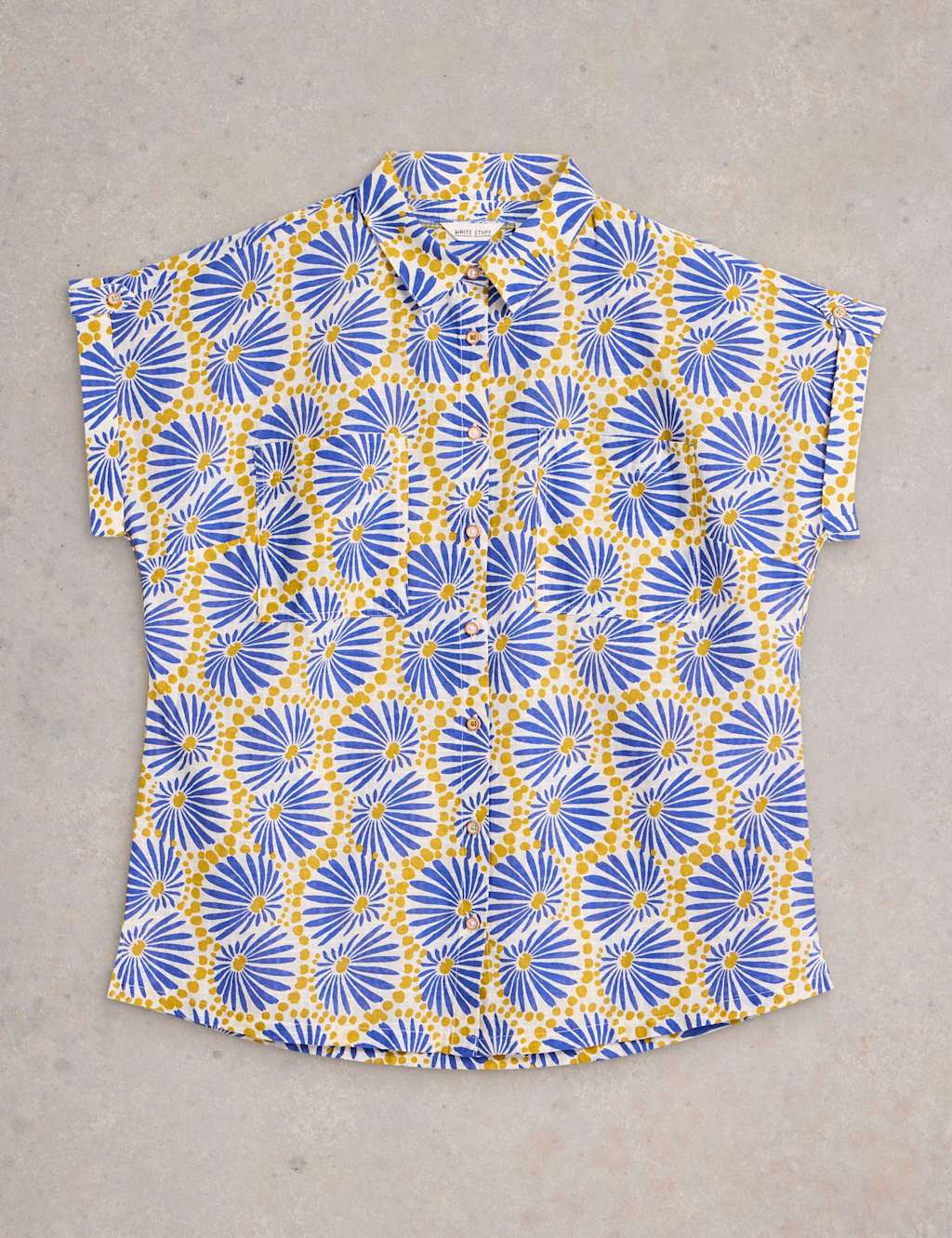 Pure Cotton Printed Button Through Shirt 2 of 6