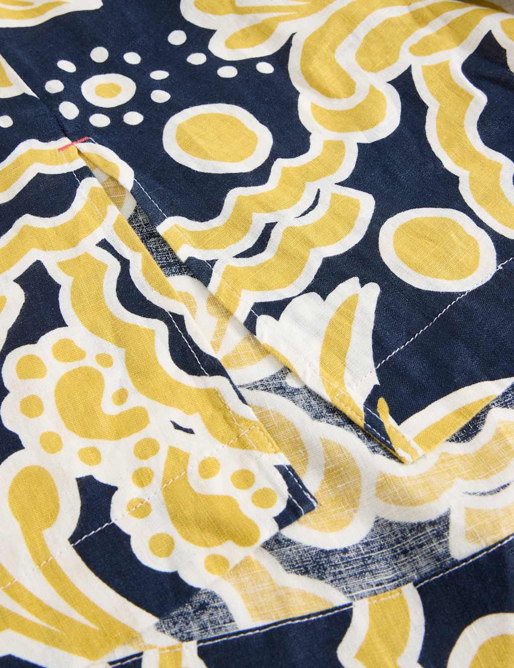 Pure Linen Printed Collared V-Neck Tunic 6 of 6