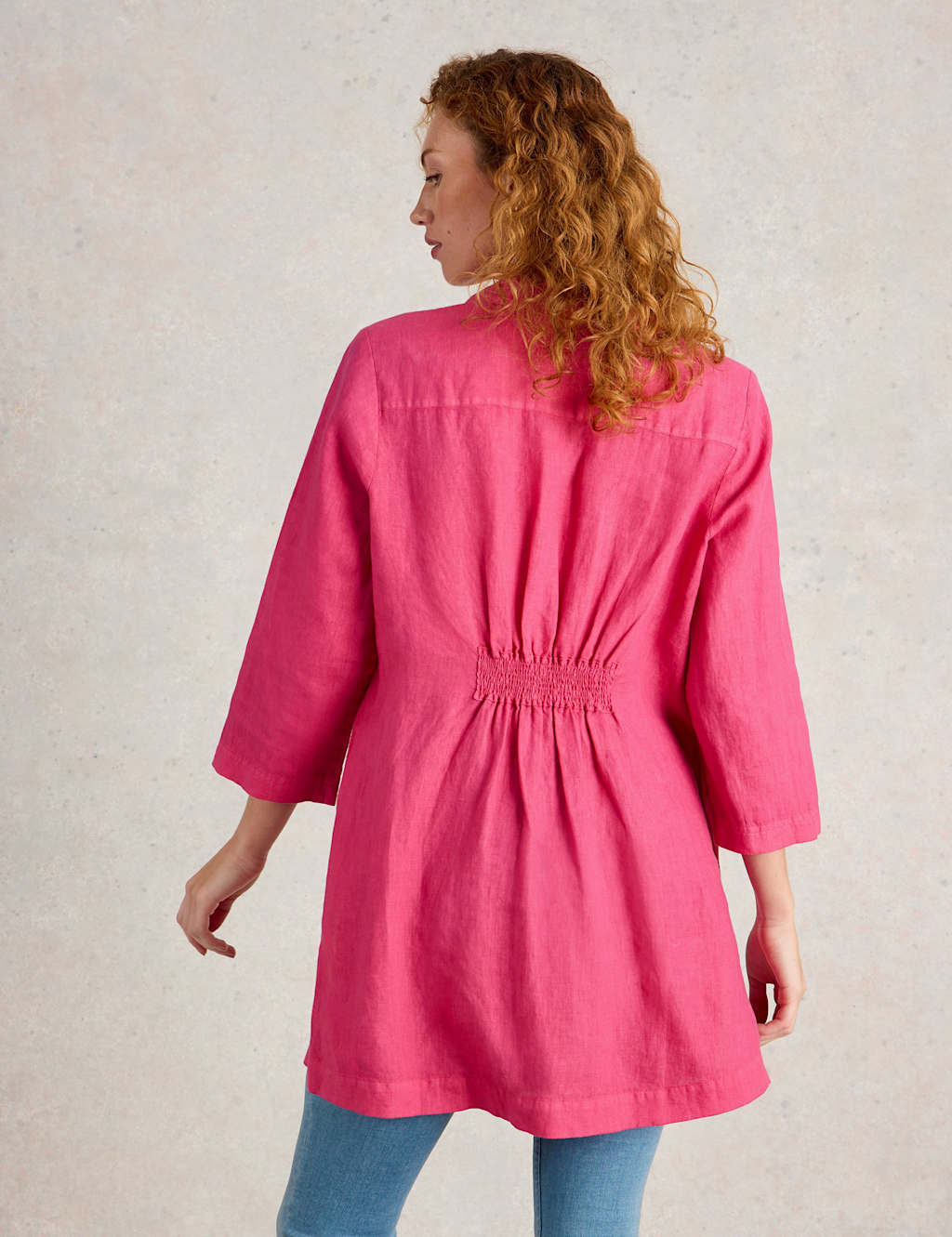 Pure Linen Collared V-Neck Tunic 4 of 6