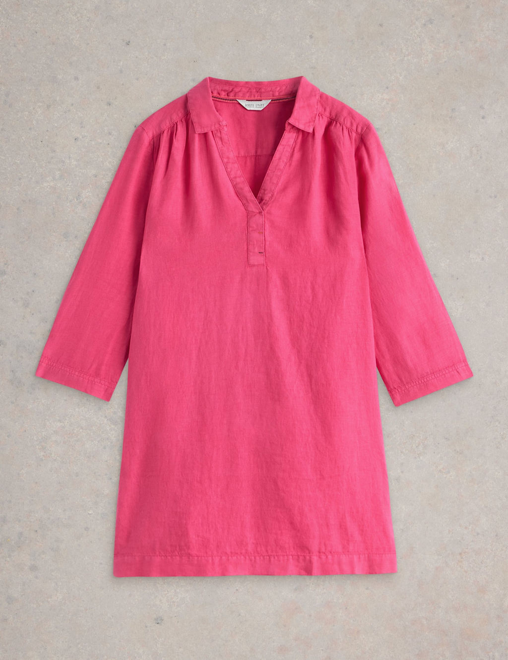 Pure Linen Collared V-Neck Tunic 2 of 6
