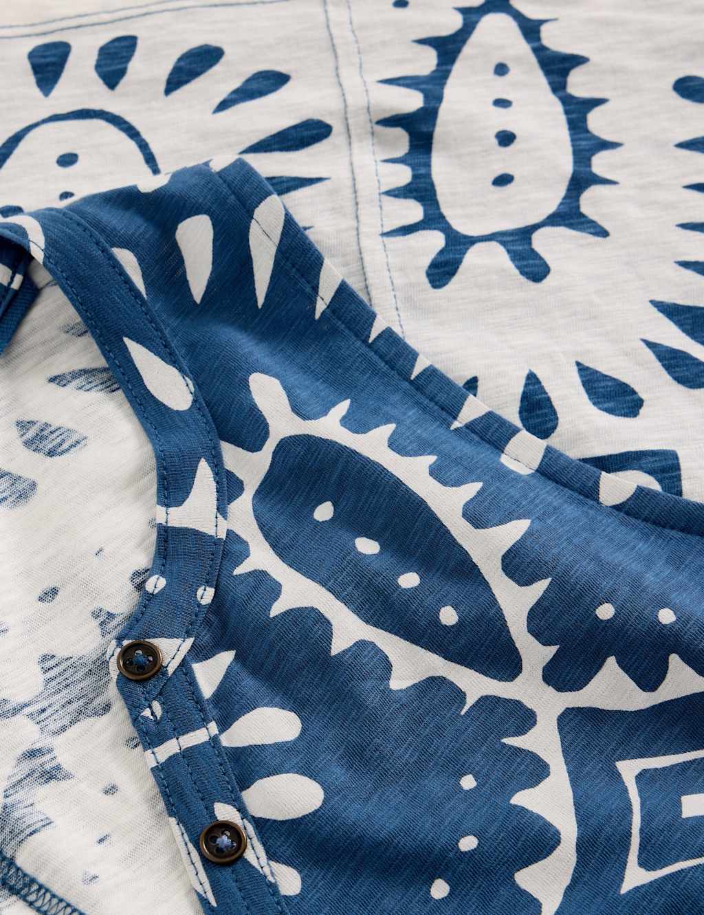 Pure Cotton Printed Notch Neck Vest 6 of 6