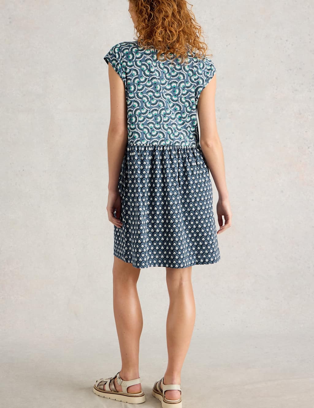 Jersey Printed Relaxed Shirt Dress 4 of 6