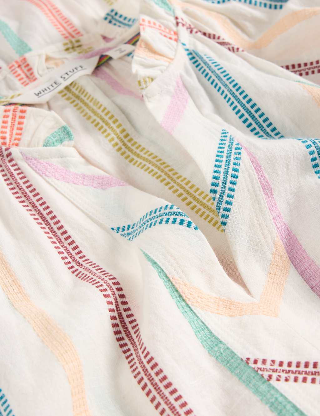 Pure Cotton Striped Tiered Dress 6 of 6