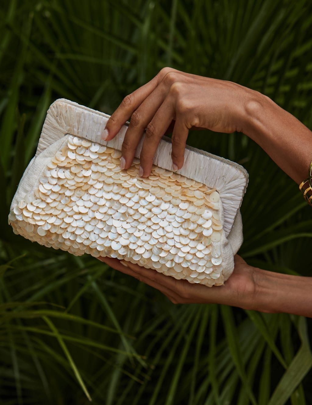 Shell Detail Clutch Bag 1 of 3
