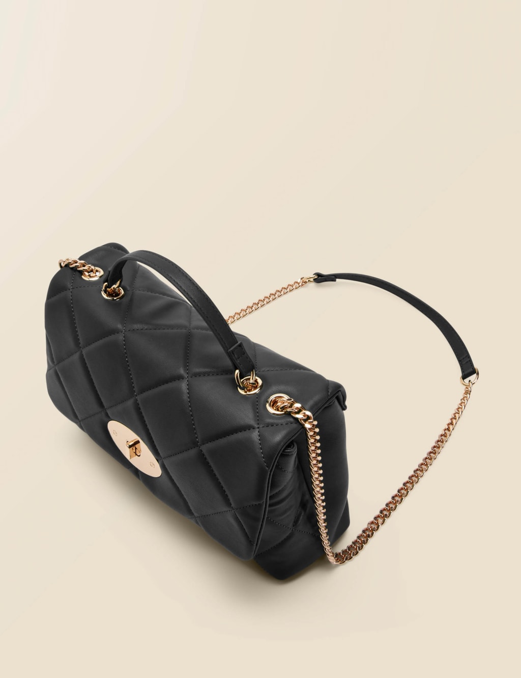 Quilted Clasp Detail Cross Body Bag 5 of 5