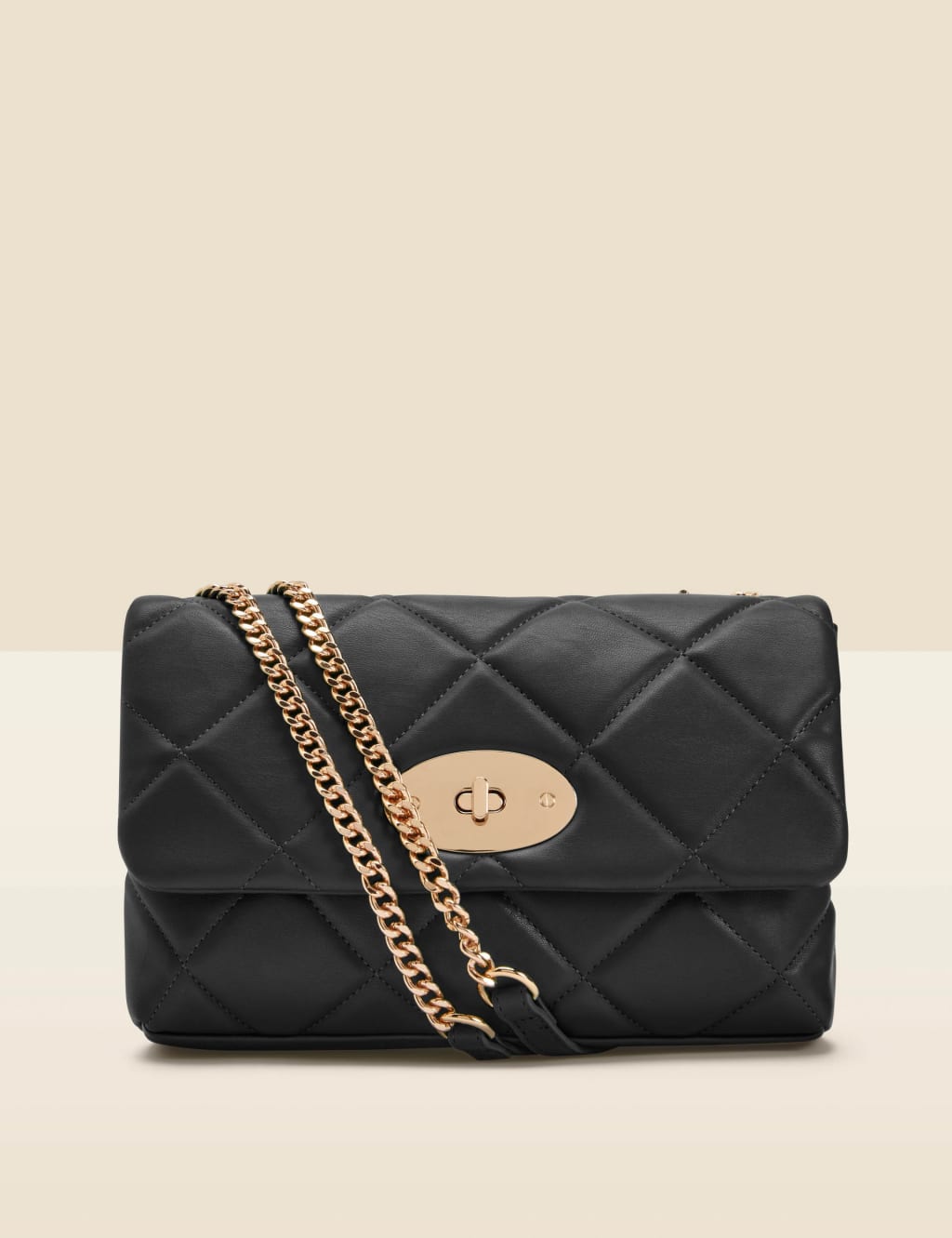 Quilted Clasp Detail Cross Body Bag 2 of 5