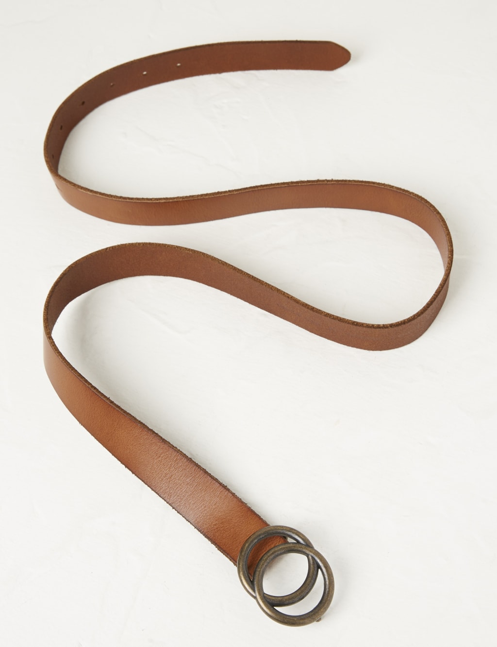 Leather Double Circle Buckle Jeans Belt FatFace M S