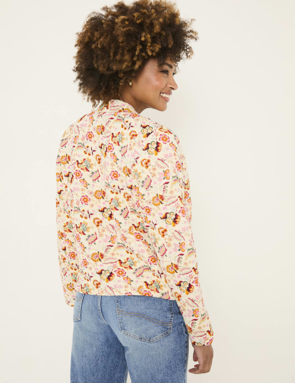 Pure Cotton Floral Quilted Jacket 3 of 5