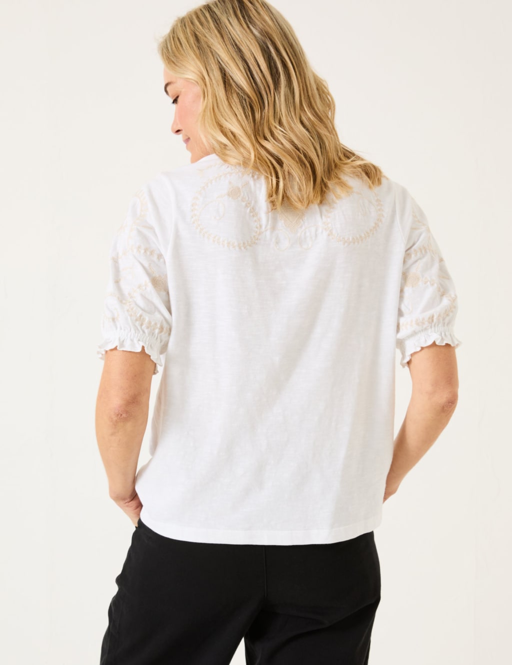 Pure Cotton Embroidered Shirt 4 of 5