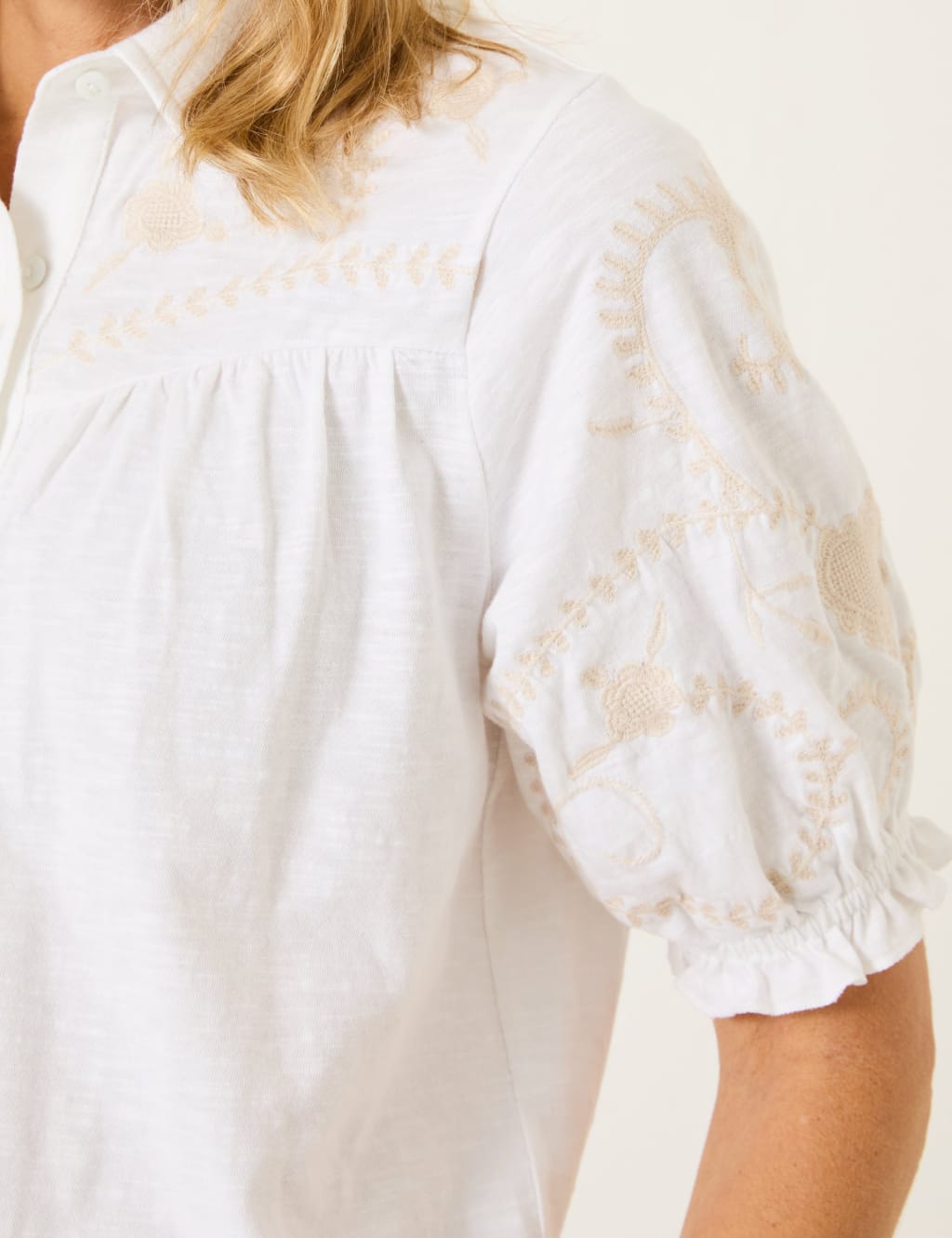 Pure Cotton Embroidered Shirt 5 of 5