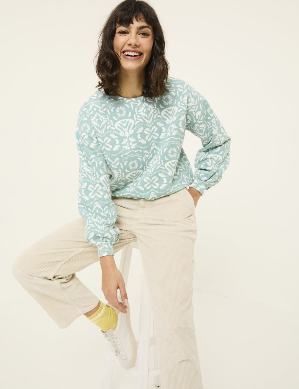 Cotton Rich Printed Sweatshirt 5 of 5