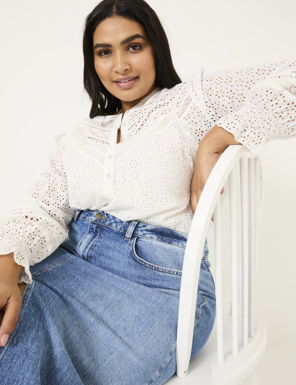 Pure Cotton Broderie Top 5 of 5
