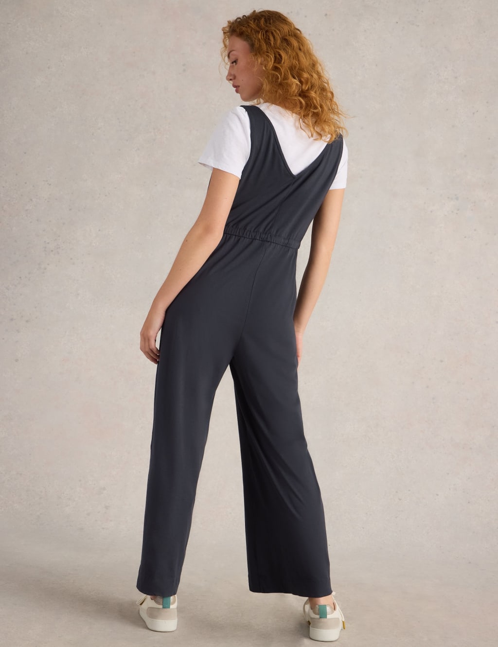 Cotton Rich Jersey Wide Leg Jumpsuit 3 of 9