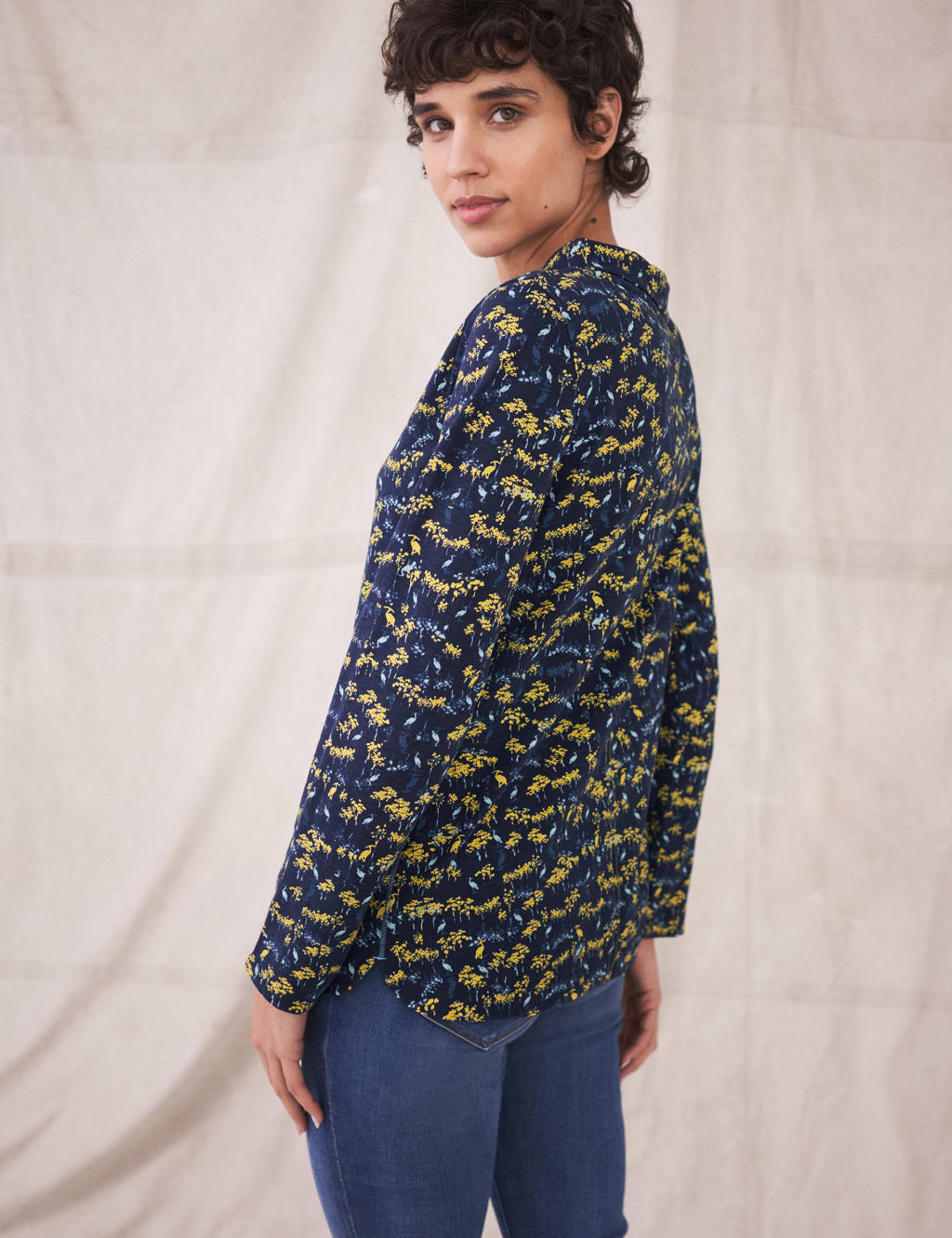 Pure Cotton Printed High Neck Top 3 of 6