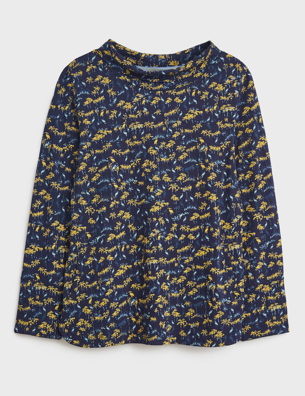 Pure Cotton Printed High Neck Top 2 of 6