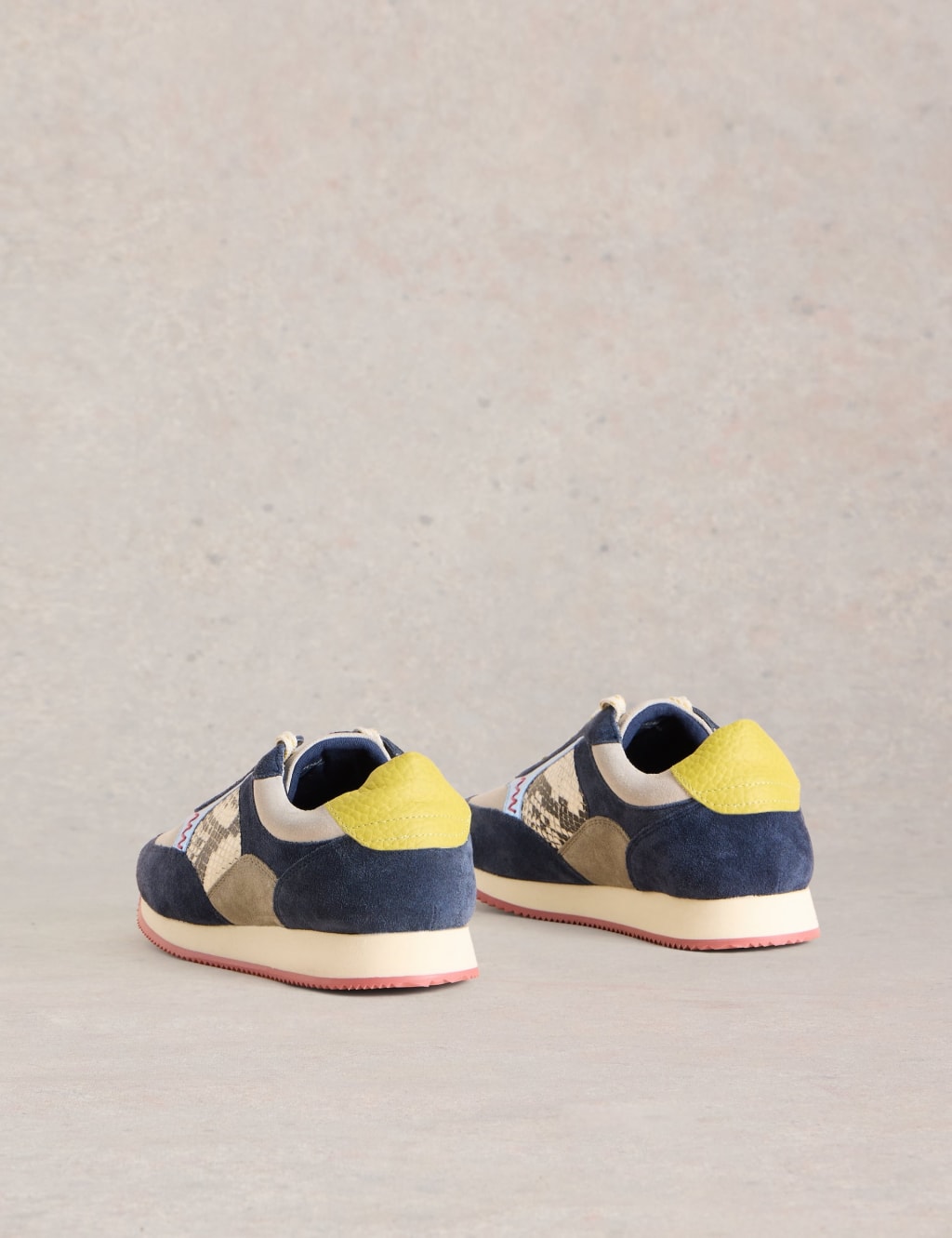 Leather Colour Block Trainers 3 of 4