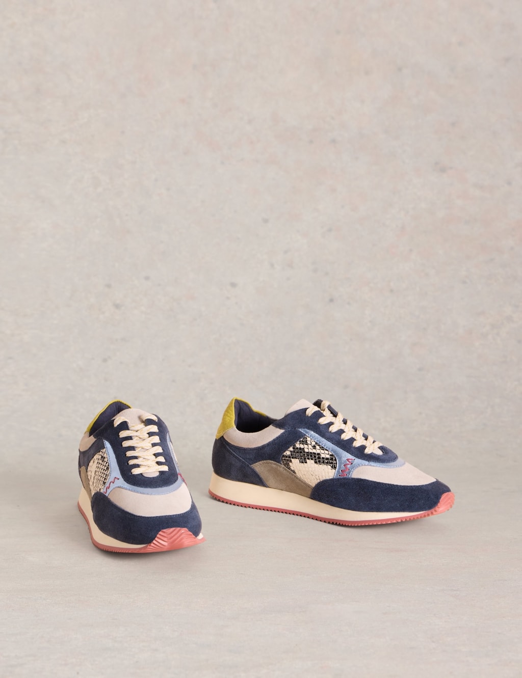 Leather Colour Block Trainers 2 of 4
