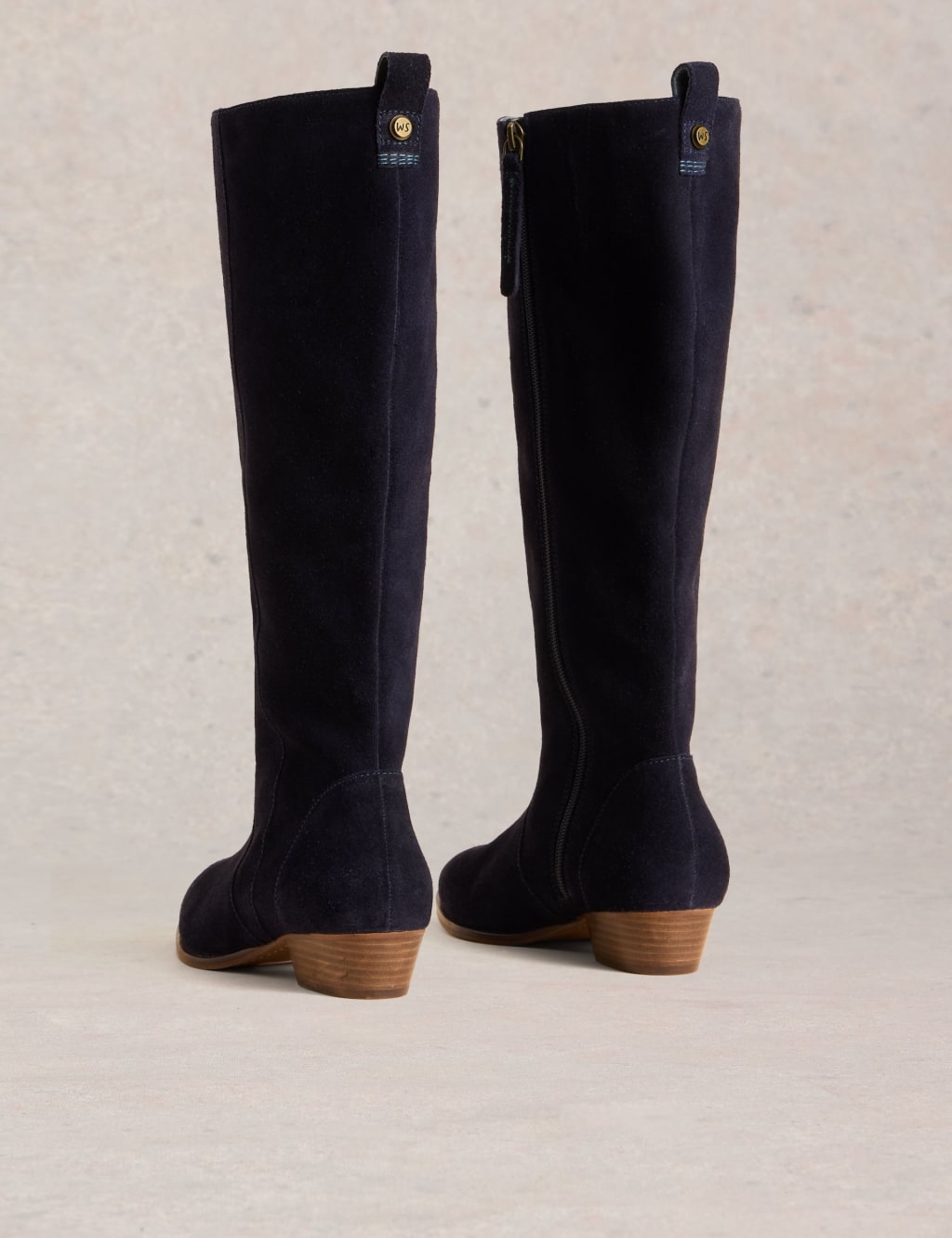 Wide Fit Suede Knee High Boots White Stuff M S