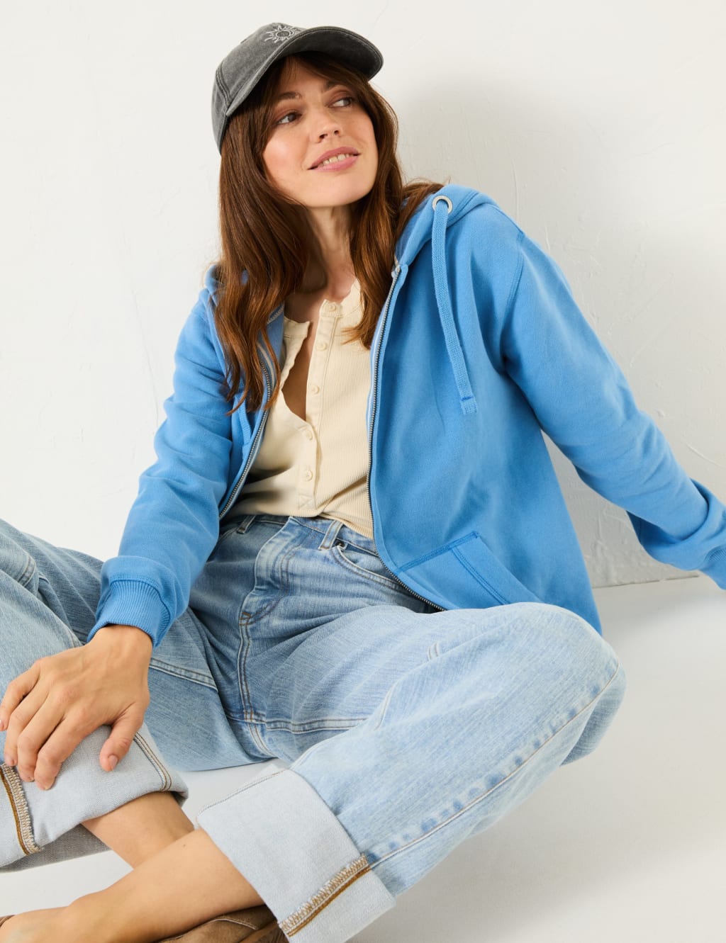 Cotton Rich Zip Up Hoodie 6 of 6