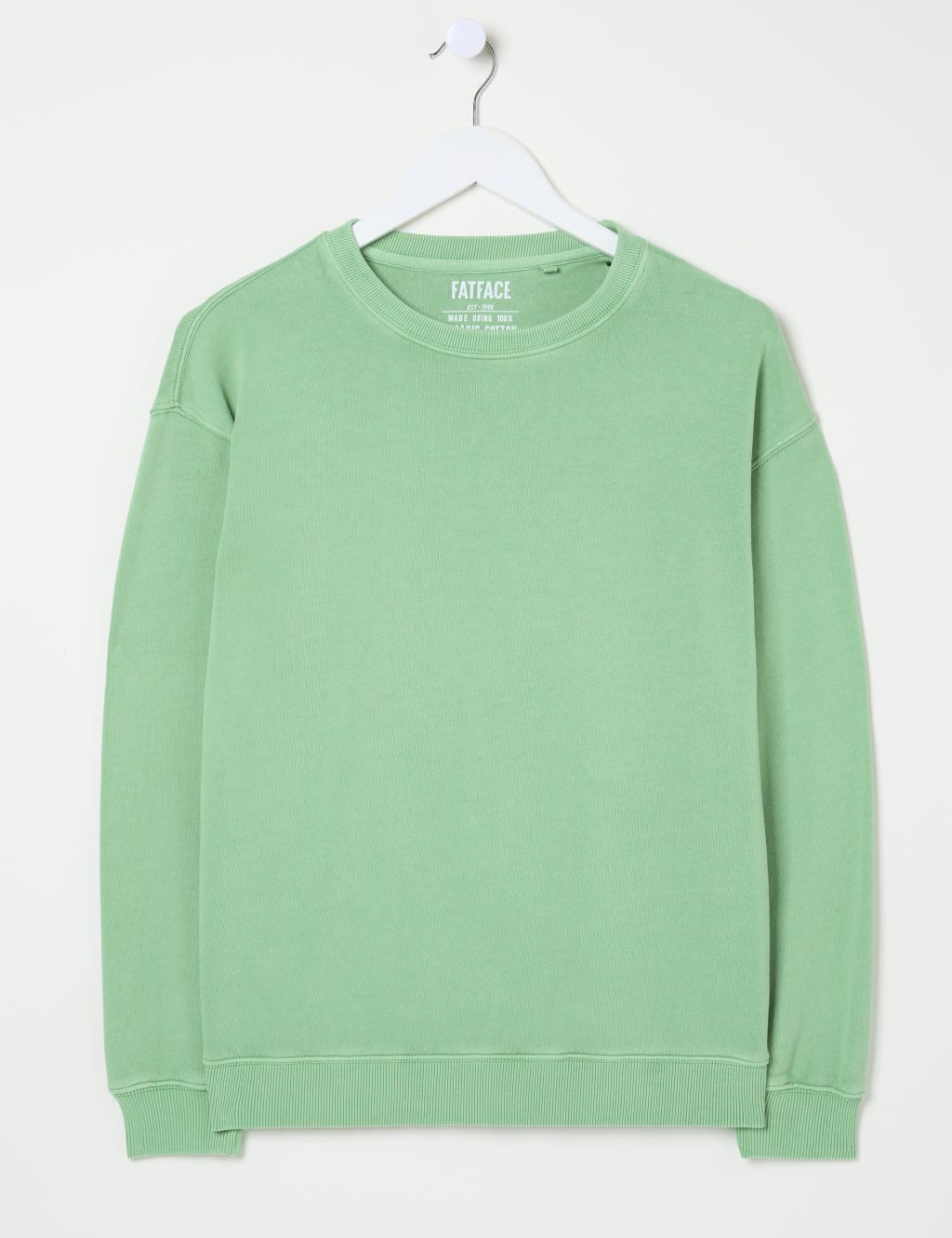 Pure Cotton Crew Neck Jumper 2 of 5