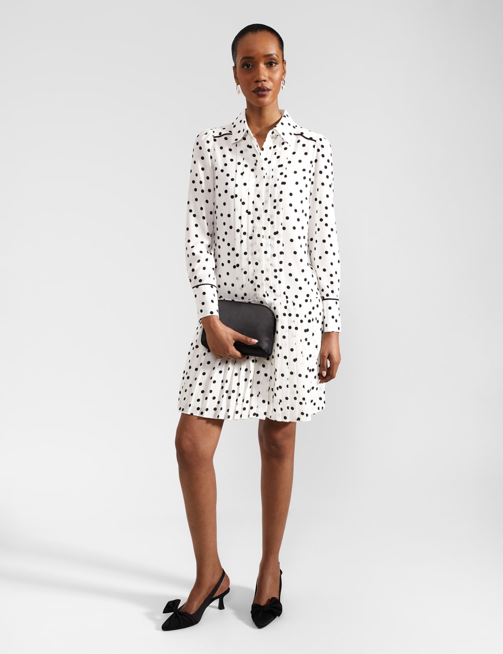 Spotty shirt dress discount