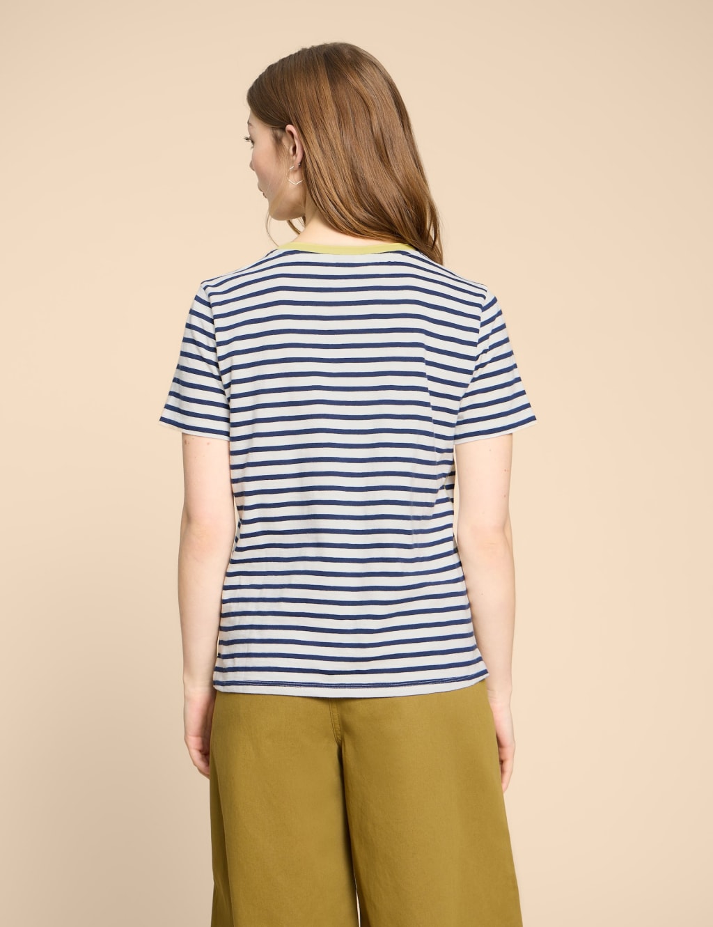 Pure Cotton Striped T-Shirt 4 of 5